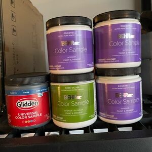 BEHR and Glidden Color Sample Set